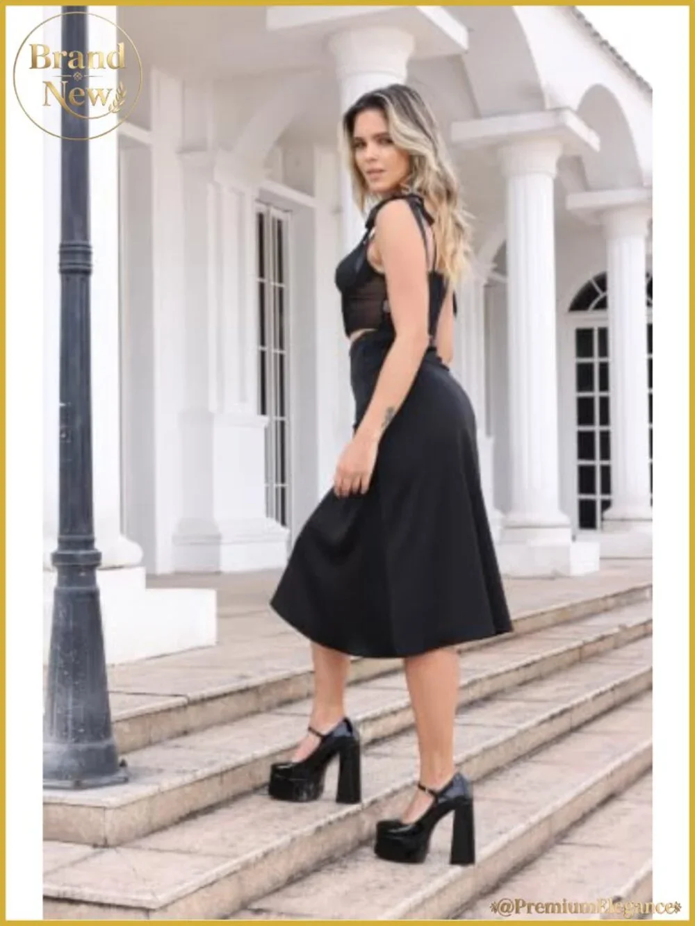 Women's Mary Jane Platform Heels Black Close Toe Chunky Block Pumps